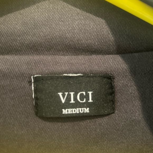 VICI Under Your Command Cotton Pocket Utility Jacket Charcoal/Navy Size M - Picture 4 of 5